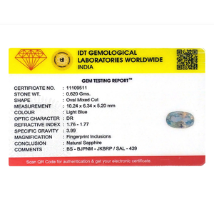 Zafiro Azul Real de Corte Esmeralda de 3.1 Quilates, Gema Suelta para Joyería Fina - Product Image 4