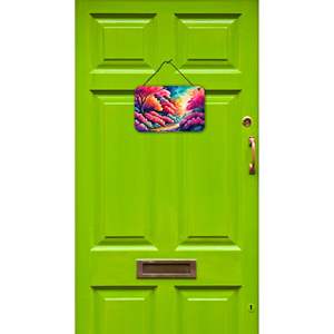 Azaleas Color Wall Door Hanging Prints Multicolor Aluminum Metal <b>Sign</b> for Kitchen <b>Bar</b> Bathroom Home Decor 8HX12W - Product Image 2