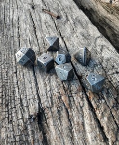 Metallic <b>Polyhedral</b> <b>Dice</b> Set For Role Playing Games Art Collectible Irregular Shape Resin Craft - Product Image 4