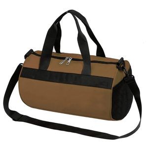 OARH INT INDUSTRY MAS-2331 Travel Gym Duffel Bag 30-40L 600D ผ้าใบสีเบจสายสะพายไหล่หลายช่อง - Product Image 4