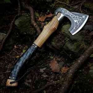 Hacha Vikinga Multiusos a Precio de Fábrica, de Acero con Alto Contenido de Carbono, Diseño Nuevo y Popular para Actividades al Aire Libre, Venta al Por Mayor, Personalizable - Product Image 4