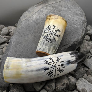 Meilleure qualité corne de buffle naturelle écologique corne à boire Antique Viking sculpté Design personnalisable poli pour authentique - Product Image 2