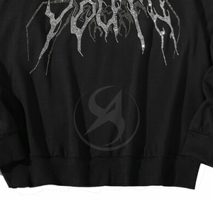 เสื้อฮู้ดดี้ผู้ชายผ้าคอตตอนผสมประดับเพชร รุ่นใหม่มาแรงสำหรับฤดูหนาว ขายดี รับผลิตแบบ OEM - Product Image 6