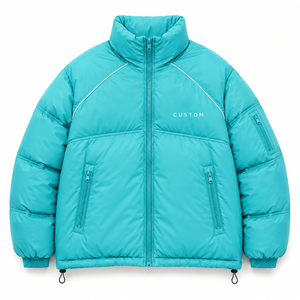 Men's Streetwear Puffer <b>Jacket</b> Lightweight Thermal <b>Winter</b> Coat OEM Custom Clothing - Product Image 1