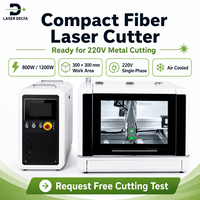 Découpeuse laser à fibre de bureau LaserDelta 800W 1200W pour l'artisanat métallique, les pièces personnalisées et la fabrication créative