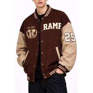 Custom Mens Varsity College <b>Jacket</b> <b>Baseball</b> <b>Bomber</b> <b>Jacket</b> Vintage Sweatshirt Casual Unisex Streetwear Coats with Patch - Product Image 1
