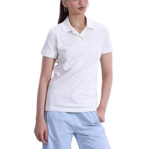 Camiseta Polo de Algodón para Mujer, Manga Corta, Transpirable, Verano, Venta al por Mayor, Logotipo Personalizado, OEM, ODM - Product Image 2