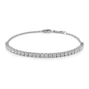 Pulsera de tenis de oro macizo de 14K con diamantes cultivados en laboratorio de 2.00 ct, corte brillante, certificado IGI, moderna, para aniversario de bodas - Product Image 3