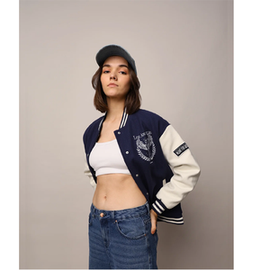 Adjustable <b>Women</b> Bomber <b>Jacket</b> <b>Waterproof</b> Knitted Anti Wrinkle High Quality Winter <b>Lightweight</b> Fully Customized Varsity <b>Jacket</b> - Product Image 3