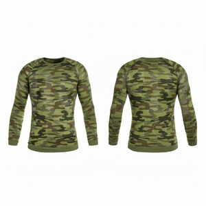 T-shirt de compression à manches longues, séchage rapide, extensible, pour fitness, gym, entraînement sportif, couche de base, col rond, respirant, très vendu - Product Image 5