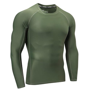 <b>Men's</b> Rash Guard Long Sleeve <b>Compression</b> <b>Shirt</b> Quick Dry Gym Workout Fitness Training Custom Sportswear OEM - Product Image 2