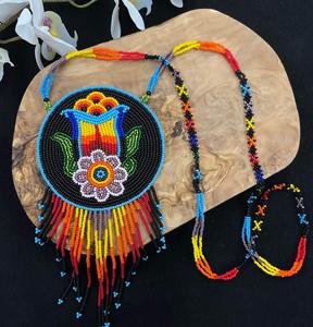 Contemporary Beads Necklace And Earring Set With Modern Design For Fashion Forward <b>Jewelry</b> Styling - Product Image 6