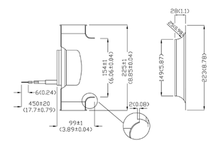 พัดลมดูดอากาศอุตสาหกรรมแบบแรงเหวี่ยงโค้งหลังกำลังสูง 720cfm - Product Image 4