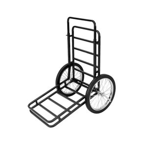 Carrello da Campeggio con Ruote in Gomma da 20 Pollici, Capacità 250 Kg, Struttura a Doppio Strato, 2 Livelli Regolabili - Product Image 4