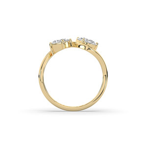 Bague de fiançailles solitaire de luxe légère en or massif 14 carats avec diamant ovale brillant de 1,45 carat créé en laboratoire, certifié IGI - Product Image 2