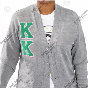Cárdigan Universitario Unisex Personalizado, Tejido Acrílico Jacquard, Transpirable, Cuello en V, Hombros Caídos, Grueso, de Secado Rápido - Product Image 2
