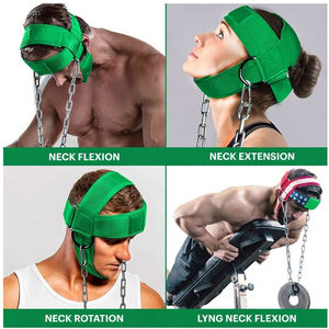 Arnés de Cuello/Cabeza Personalizable de Alta Calidad al por Mayor para Levantamiento de Pesas en Gimnasio con Cuero PU y Acero Inoxidable - Product Image 6