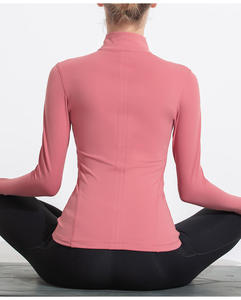 Ladies <b>Yoga</b> <b>Jacket</b> Set Active Wear Women Zip up Gym Sports Fitness Casual Gym Tops Women Long Sleeve <b>Yoga</b> Top - Product Image 3