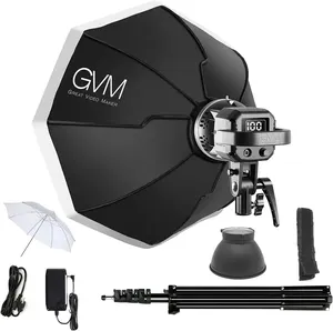 GVM 80W Softbox Lighting Profession elle Studio fotografie Beleuchtung 5600K LED-Video leuchte für Portrait Product Fashion Shooting