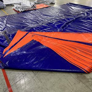 Bâche en PE professionnelle, haute résistance, bleue/orange, grande capacité, couleurs et dimensions personnalisées pour l'agriculture - Product Image 6