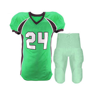 Uniformes de football américain personnalisés - Manches courtes, design imprimé, 100% polyester, service OEM professionnel, couleurs et logos personnalisables - Product Image 1
