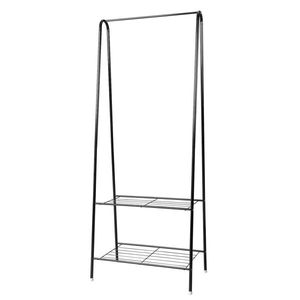 Organizzatore Moderno a 2 Livelli in Plastica Pieghevole e Smontabile per Scarpe e Borse, Salvaspazio per Soggiorno - Product Image 5
