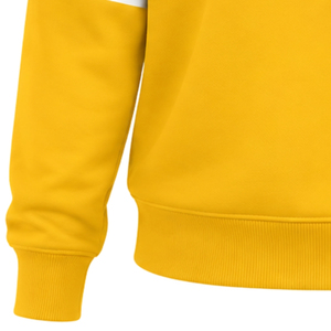 Sweat-shirt d'hiver à capuche en polaire écologique pour femmes noires, manches régulières blanches, décontracté - Product Image 6