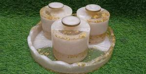 ผู้ผลิตโถเรซิ่นตกแต่งทำมือ สำหรับห้องครัว ห้องน้ำ ใส่ชา กาแฟ ขนม ภาชนะเก็บของ คุณภาพส่งออก - Product Image 2