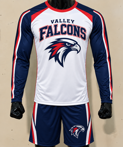 Conjunto de Uniforme Deportivo al por Mayor, Jersey de Manga Corta de Alto Rendimiento, Pantalones Cortos a Juego, 100% Poliéster, Secado Rápido, Transpirable, para Clubes Deportivos - Product Image 1