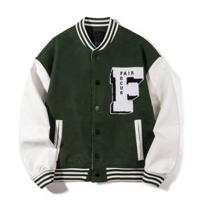 Personalizado MensCalidad superior Nuevo diseño Alta calidad Logotipo personalizado Chaquetas de lana Manga de cuero Chaqueta de béisbol Alta calidad - Product Image 1