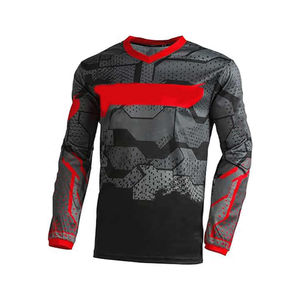 Jersey de Carreras Cortavientos Estampado de Secado Rápido, 100% Poliéster, Manga Larga, Sublimado, Transpirable, para Motocross, Precios al por Mayor - Product Image 3