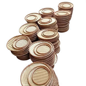 ตะกร้าหวายสานมือแบบวินเทจอเนกประสงค์ ราคาประหยัด เป็นมิตรกับสิ่งแวดล้อม พร้อมหูหิ้วสะดวกสบายสำหรับห้องนอน - Product Image 1