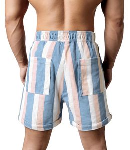 Short de plage pour hommes, imprimé vintage, taille élastique, cordon de serrage, décontracté, pour les vacances, coloré, léger, blanc, pour la plage - Product Image 2