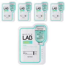 Tony Moly Master Lab Cica Mask Sheet 1 Confezione da 5 Pezzi, Idratante con Centella per il Viso - Product Image 1