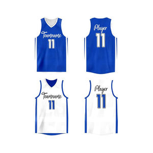 Camiseta de Baloncesto Personalizada de Poliéster, Antibacteriana, que Absorbe la Humedad, Ropa Deportiva de Secado Rápido para Clubes y Equipos - Product Image 1
