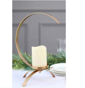 Porte-bougie en métal gravé à la main, design créatif de haute qualité, décoration pour mariage, fête, hôtel, restaurant - Product Image 5