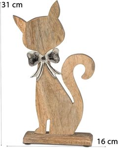 Nouveauté : Décoration de Noël classique en aluminium et bois, design artisanal pour la décoration saisonnière de la maison et les cadeaux - Product Image 2