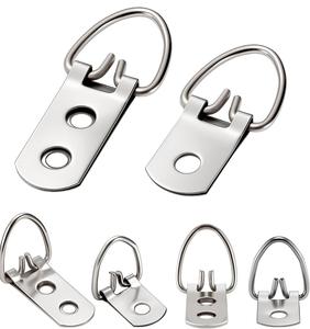 Crochet de suspension en acier zingué argenté en forme de D pour cadres photo, idéal pour le commerce de détail et les industries générales (OEM/ODM) - Product Image 2