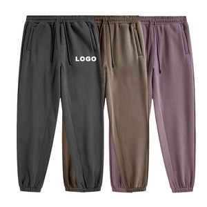 High Quality Unisex Streetwear <b>Pants</b> Custom 500gsm Jogging <b>Pants</b> Cotton Blank Fleece Sweatpants Jogger for Men - Product Image 2