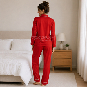 Conjunto de Pijama de Dos Piezas Cosh International Custom Divine Nine Sorority, Ropa de Dormir Transpirable e Informal, Última Moda de Primavera - Product Image 5