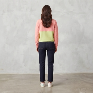 Sudadera para Mujer 2026, Color Rosa Verde, Cuello Redondo, Estampado de Letras, Manga Larga, Algodón, Otoño - Product Image 3