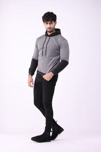 <b>Mens</b> Fitness Custom Design Your Own Unisex Hoodie Wholesale Sublimation Blank Polyester Cotton Blend 360g Anti-Pilling <b>Hoodies</b> - Product Image 5