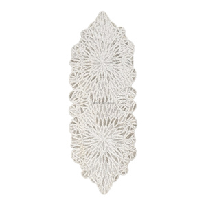 36" Glass Beaded <b>Dining</b> <b>Table</b> <b>Runner</b> High Quality Hand Beaded Work With Custom Floral Design Low Price <b>Runners</b> for Christmas - Product Image 4