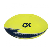 Bola Rugby Latihan Oxva Industries OI-RB-06 Cetak Logo Kustom, Karet PVC Tahan Lama, Warna Kustom, Anti-stres