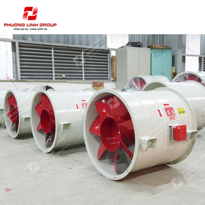 Ventilateur axial à entraînement direct Phuong Linh Group, 1450 tr/min, 380 V, 50 Hz, roulement à billes, lame en acier au carbone et fonte, électrique APL-8-NoD - Product Image 2