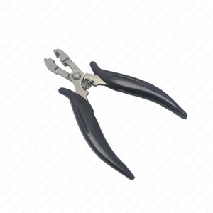 Pinzas para Extensiones de Cabello de Acero Inoxidable con Empuñadura Negra para Unión de Queratina, Herramienta de Salón, Logotipo Personalizado, Profesional - Product Image 5
