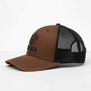 Gorra de Béisbol Personalizada 2026 con Logotipo Bordado en 3D, Gorra Trucker de Malla Naranja y Negra, Ajustable, OEM - Product Image 2