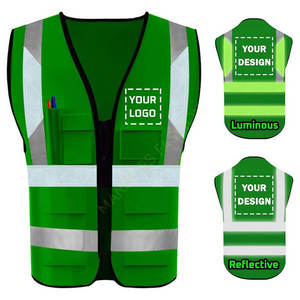 Chaleco de Seguridad Reflectante de Alta Visibilidad Unisex Verde Poliéster - Product Image 2