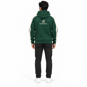 Custom Logo Men's Hooded <b>Hoodie</b> Polyester/Cotton 3d Embroidery Screen Print Logo <b>Summer</b> Season Embossed 370g Waterproof MANGOES - Product Image 2
