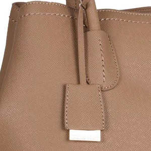 Sac fourre-tout spacieux en cuir véritable pour femme, personnalisable avec logo, idéal pour le shopping et les voyages – Meilleure vente - Product Image 2